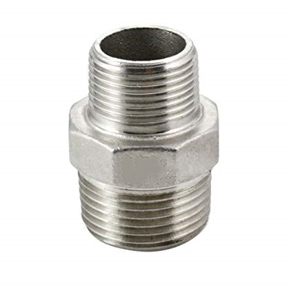 Stainless Steel Pipe Nipple 1/4" x 3" Type 304 18-8 