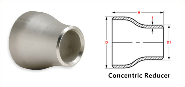 SS 316 Concentric Reducer Dimensions