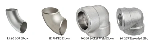 90 degree stainless steel elbow